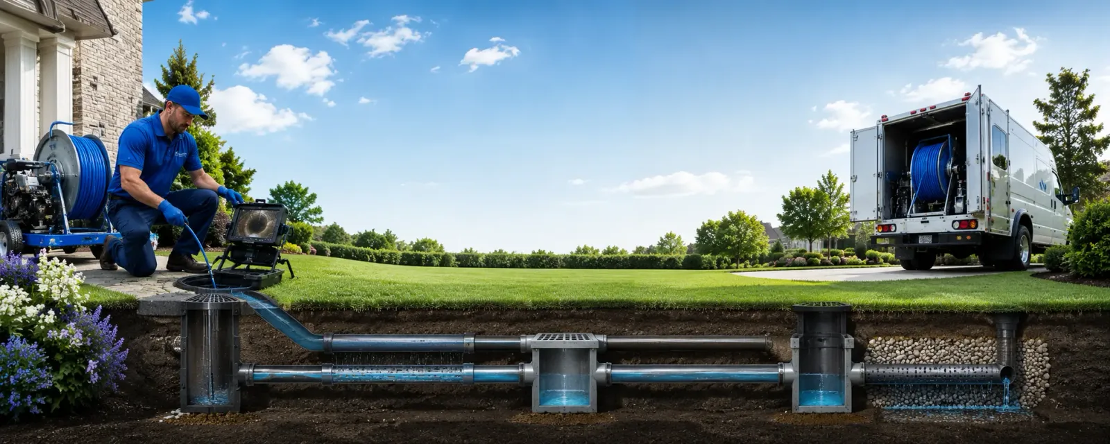 Outdoor drain cleaning information for Troup, TX